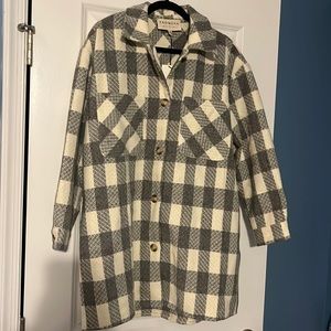 Womens Promesa Plaid Jacket Size Medium